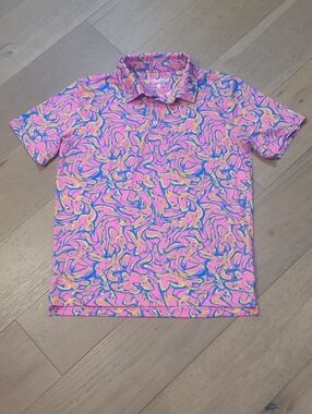 EUC chubbies Shirt Men's sz M Lost My Marble 1/4 Button Short Sleeve Polo Shirt